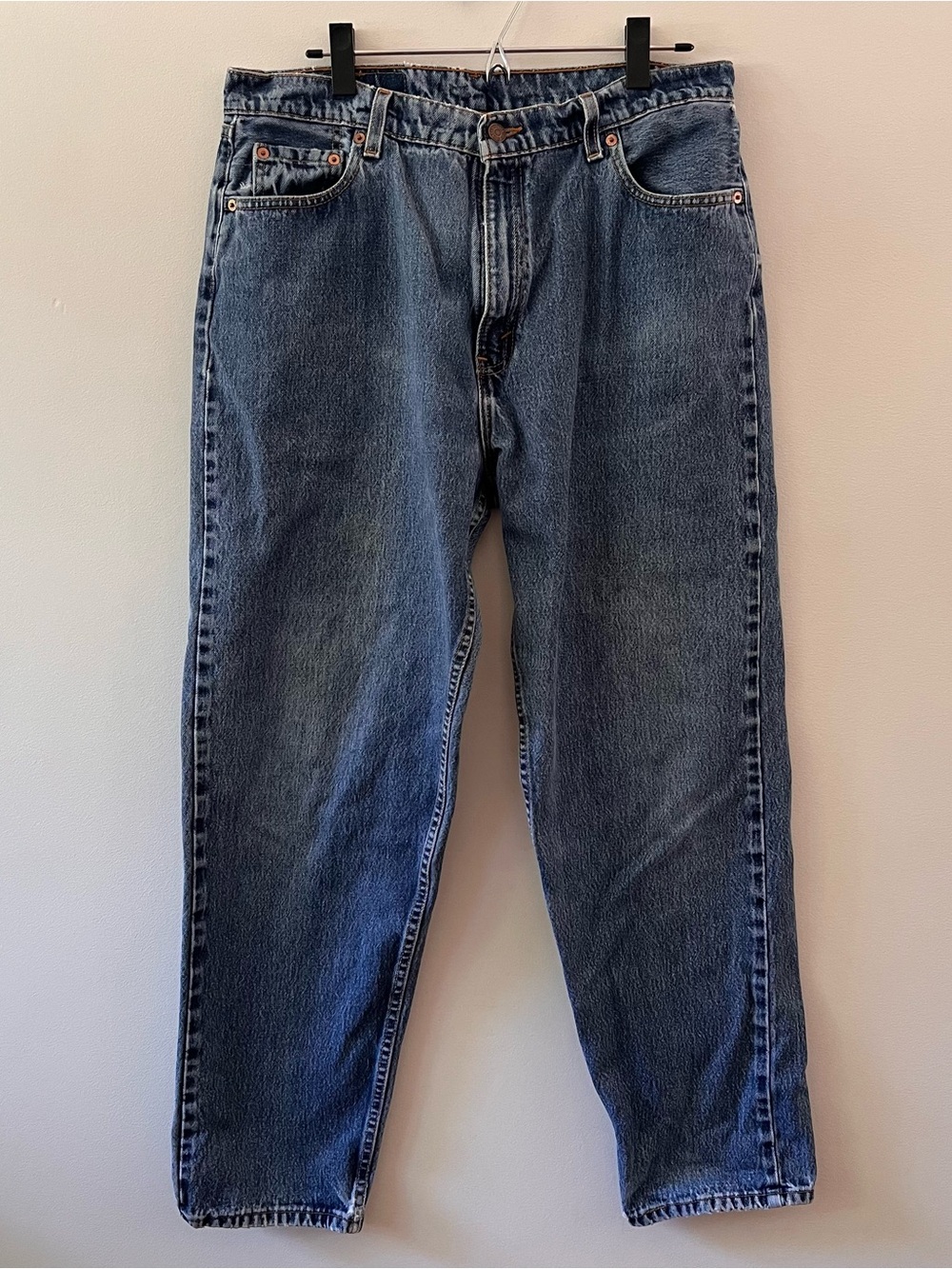 Vintage Women’s Levi's 560 Loose Fit Tapered Leg Mid Wash Jeans 16 M (Length)